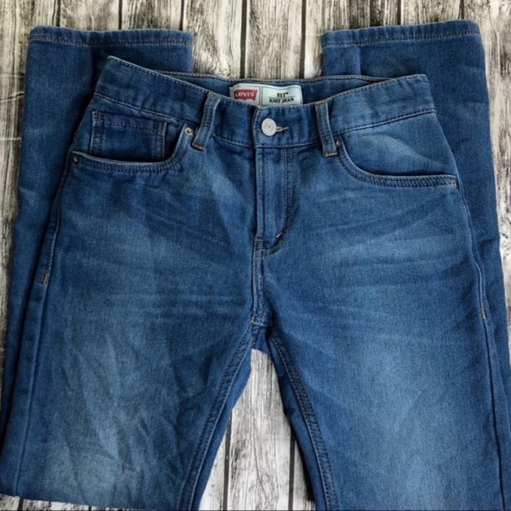 Levi’s 511 Knit Blue Kids Jeans Stretchy 1…